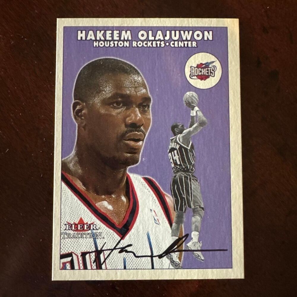 2000-01 Hakeem Olajuwon Fleer Tradition
